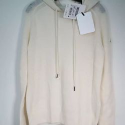 MONCLER Wool Girocollo Con Cappuccio Tricot Hoodie Size M Retail $975.00