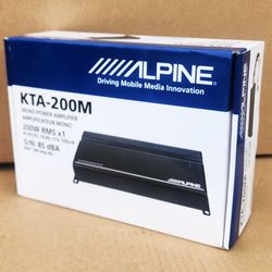 Alpine KTA Series Mono Subwoofer Amplifier 400 Watts Compact Amp KTA-200M 🚨 Payment Options Available 🚨 No Credit Needed 🚨 