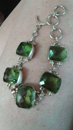 Peridot bracelet