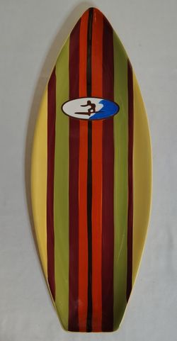 Surfboard Serving Tray Ceramic by Fresh Decor