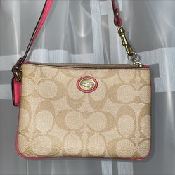 Authentic Vintage Coach Wristlet / Mini Purse
