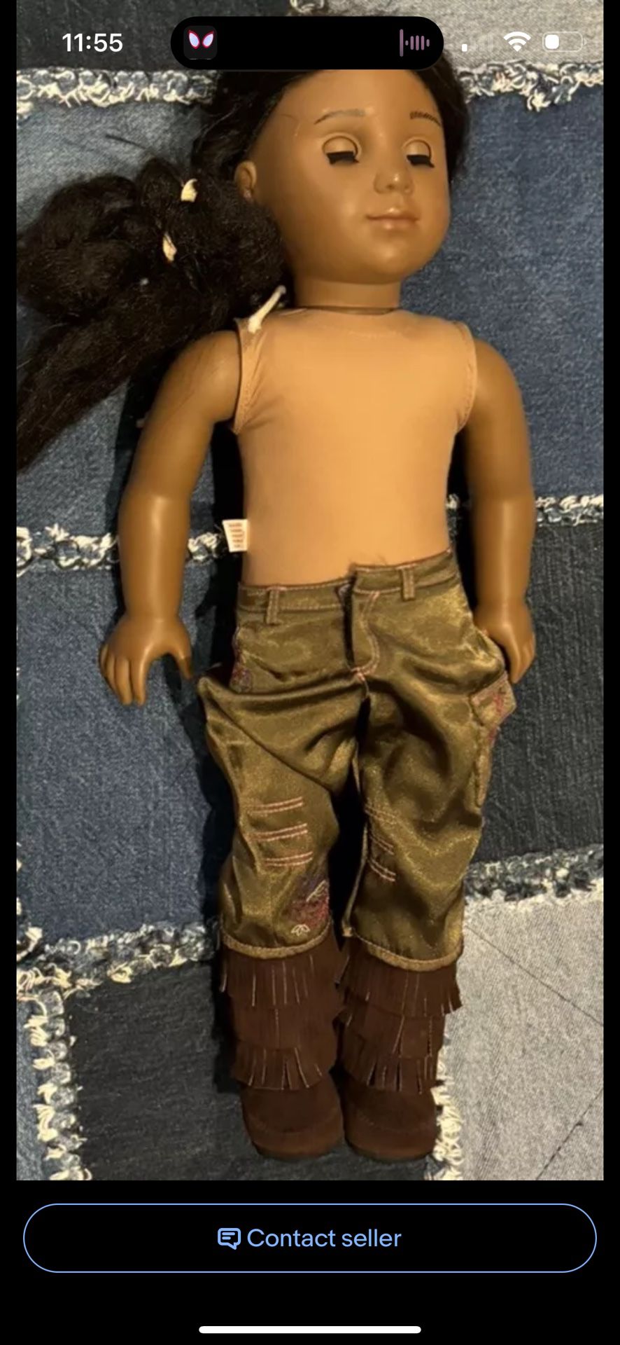 Pleasant Company KAYA 18” American Girl Doll 2002 Native American Marks As Is