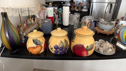 Three kitchen jars