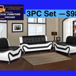 FREE DELIVERY💥Brand New 💥3PC Sofa, Loveseat, Chair Set 
