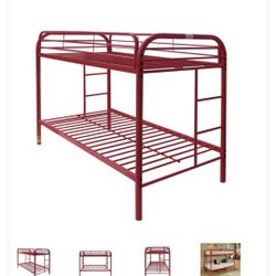 Bunk bed with mattress  Needs Bolts