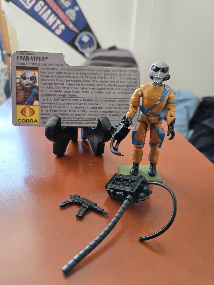 Original 3.75 " Gi Joe Frag Viper Complete