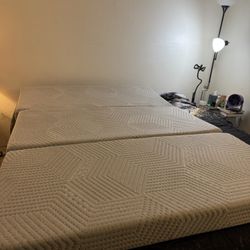  Tri-Fold Memory Foam SUV Mattress PAD, 6 Inch Folding Mattress with Collapsible and Washable Cover, Travel and Guest Mat, 75"×25"×4", Grey