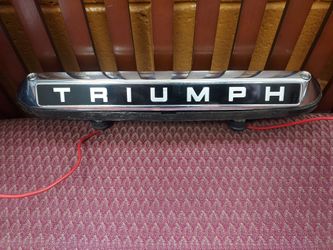 Triumph   license plate light assembly