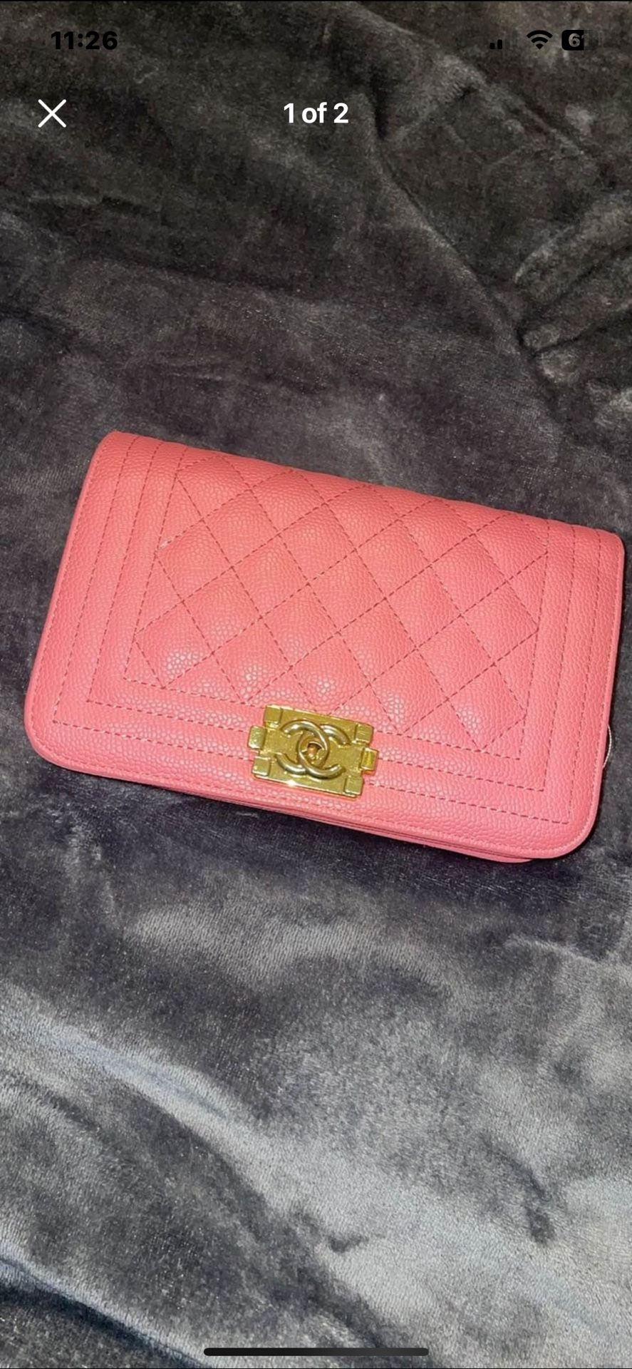 Coral Chanel Wallet