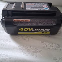 Ryobi 40v Lithium-ion 6Ah Battery (New)
