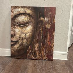 Textured Buddha Wall Art / Canvas Painting