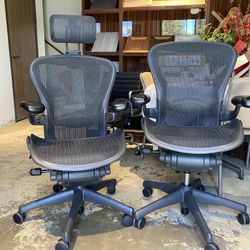 Excellent Condition Herman Miller Aeron Chairs
