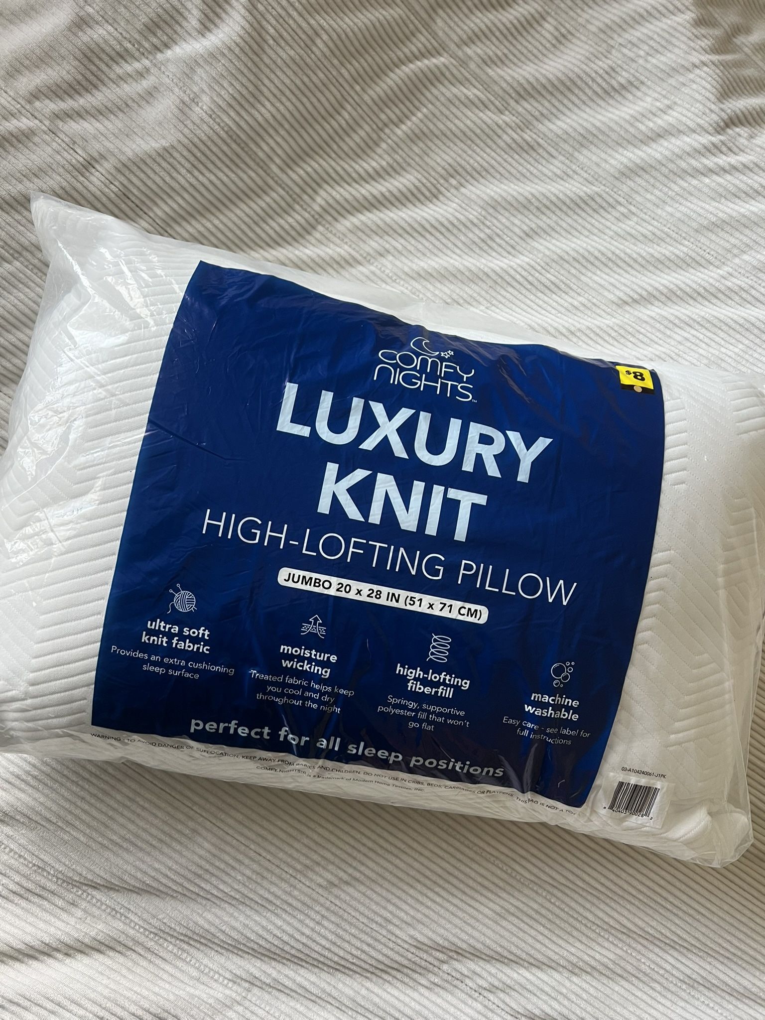 New unpackaged pillow