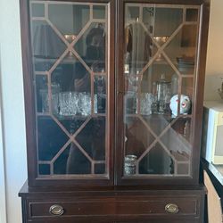 Mahogany China Antique Cabinet 