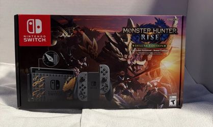 Brand new monster hunter rise deluxe edition Nintendo switch no trades cash only. No Zelle no cashapp, no Venmo, no PayPal