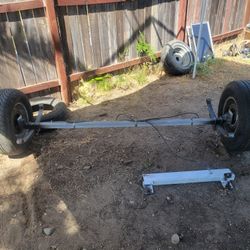 Trailer Axle With Leaf Springs