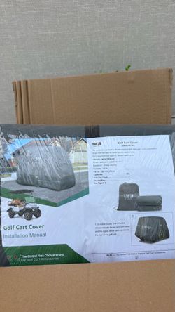 10L0L Golf Cart Cover with Storage Bag