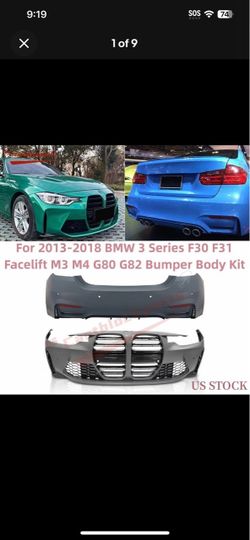 2013 - 2018 BMW 328i front and rear bumper conversion