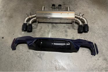BMW G30 dinan exhaust and diffuser m550i