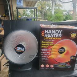 HANDY HEATER 1200-WATT ELECTRIC OSCILLATING CERAMIC PARABOLIC SPACE HEATER 