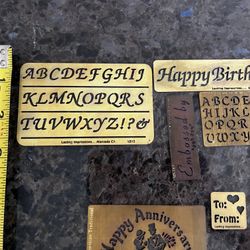 Brass Stencils - Words, Letters