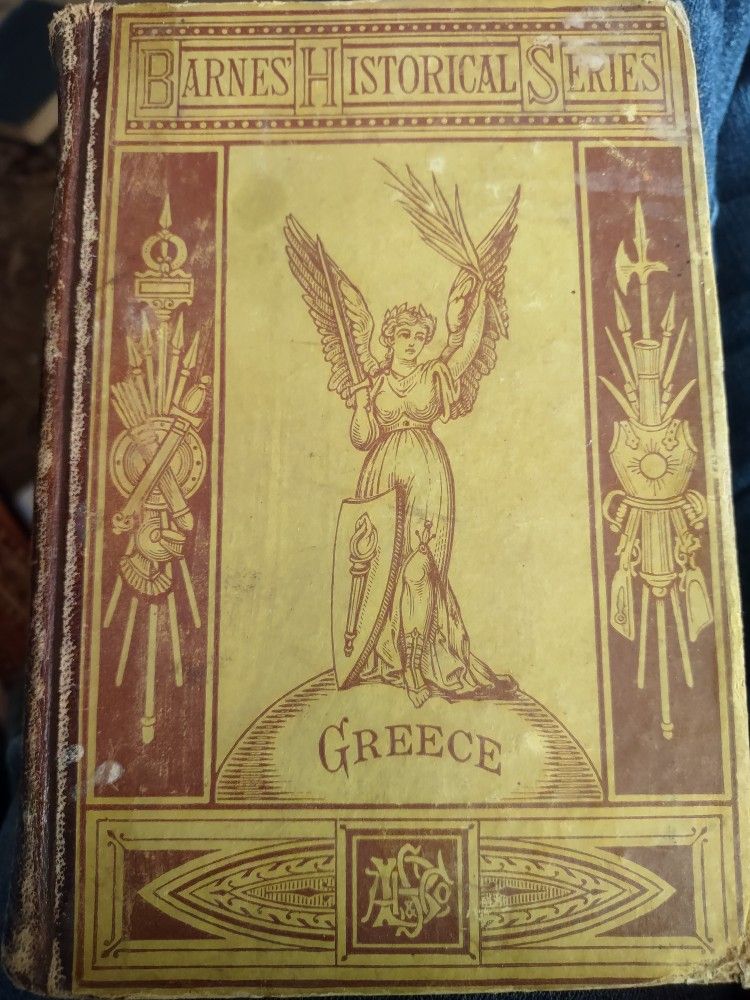 Antique Book, 1883 Barnes Historical Series Volume ,Greece