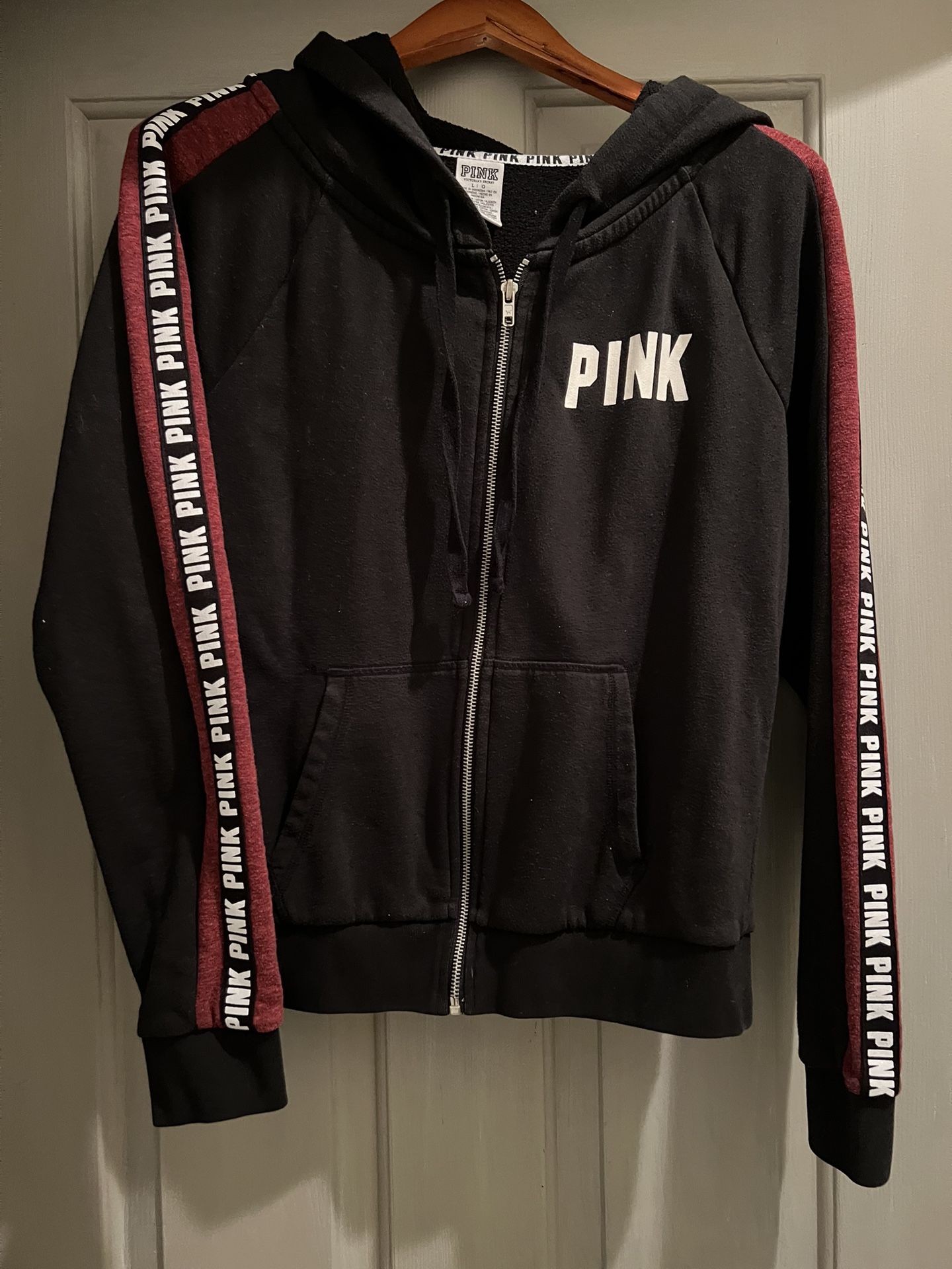 PINK/Victoria's Secret /Woman's Zip Up Hoodie Size L