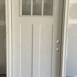 3/0X6/8 Exterior Door- LEFT HAND Brand new exterior door 36” Door Rough opening needed 38" X 82 1/2" (Black Painting Door picture is just an example) 