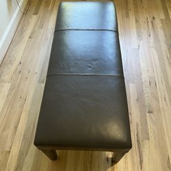 Leather Bench Seat 