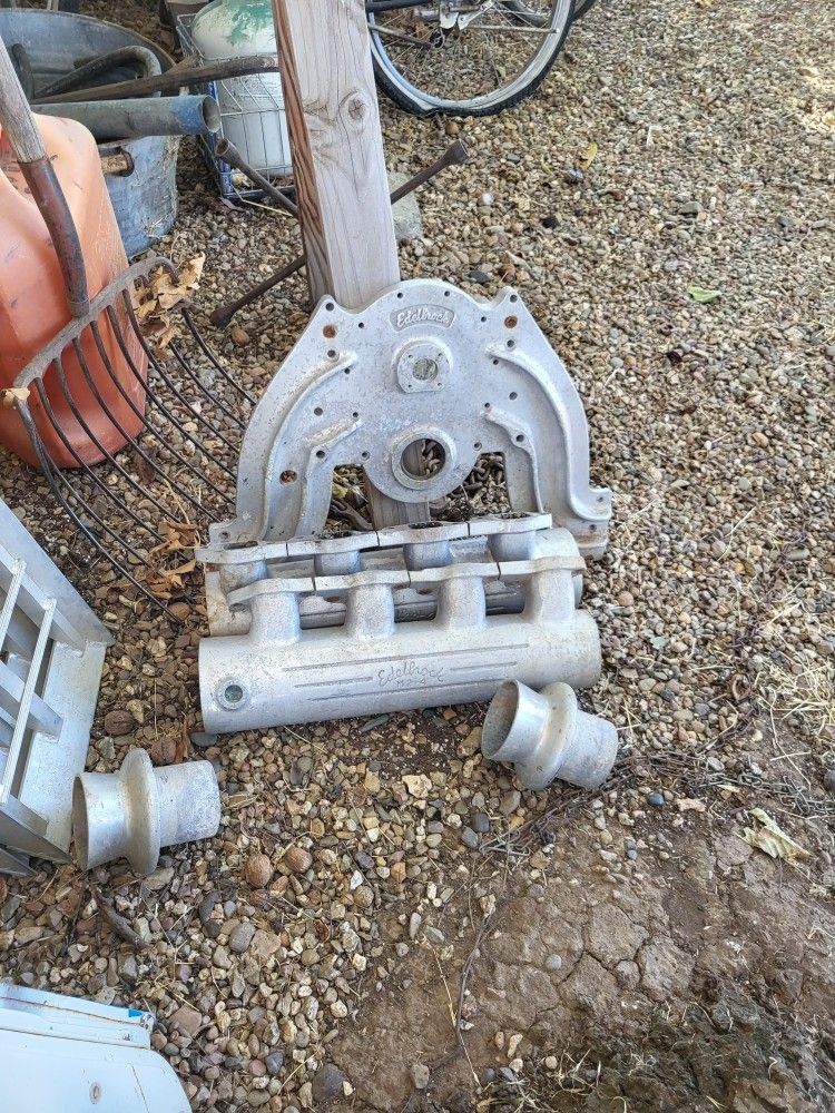 Jet Boat BBC Timing Cover And Manifolds.