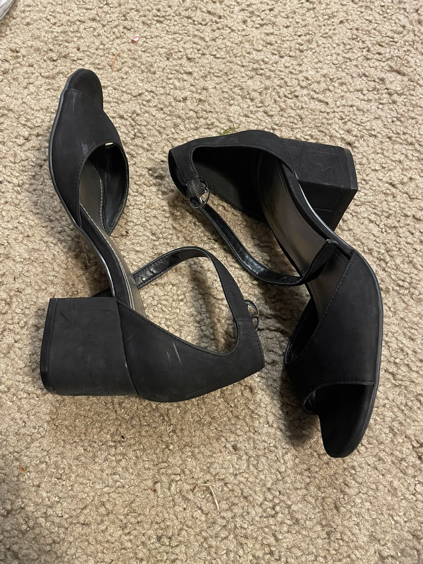 Worthington Black Block Heels
