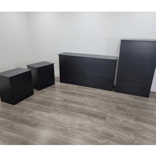 Dresser, Chest And 2 Nightstands  - Cómoda, Gavetero Y 2 Mesitas De Noche 