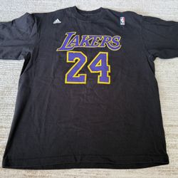 Adidas Los Angeles Lakers Kobe T Shirt Jersey #24 Sz Large Adult, Not Lebron, Luka, Jordan, Webb, Nike 