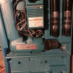 Makita 6095D 9.5V Cordless Drill, Fast Charger & 2 Batteries in Case Tested