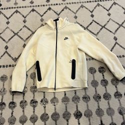 Mens Cream Nike Tech Fleece Size M