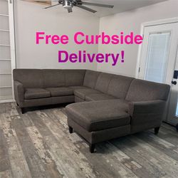 Free Curbside Delivery! Large Sectional Couch