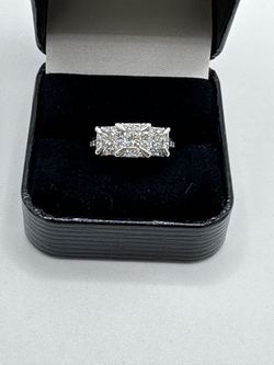 1.75ct  Diamond Wedding Engagement Ring Princess Diamond 
