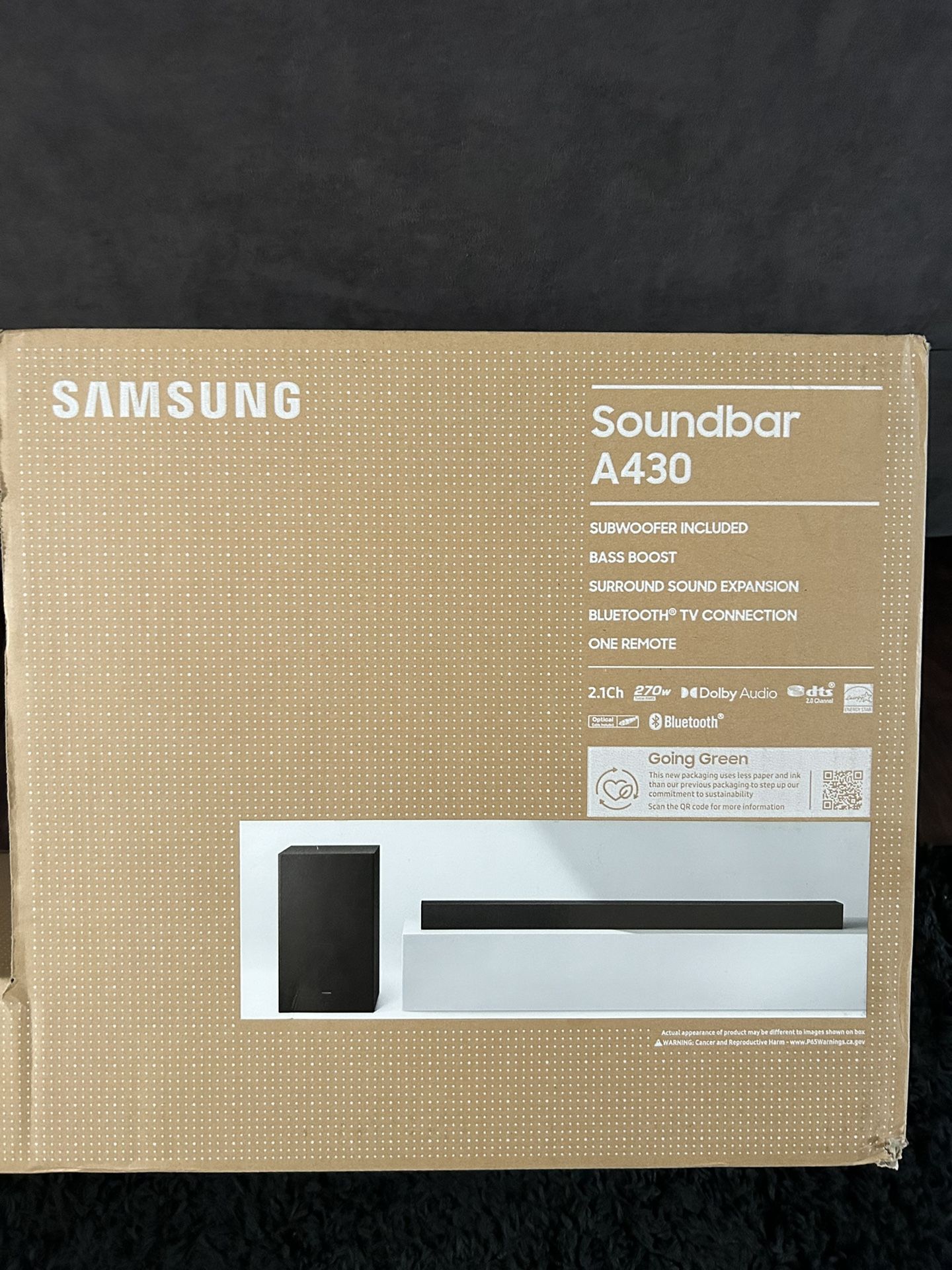 Samsung Soundbar A430 With Subwoofer Brand New