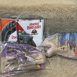 McDonald’s Jurassic World Park meal toys lot of 4 Sealed Puppet book