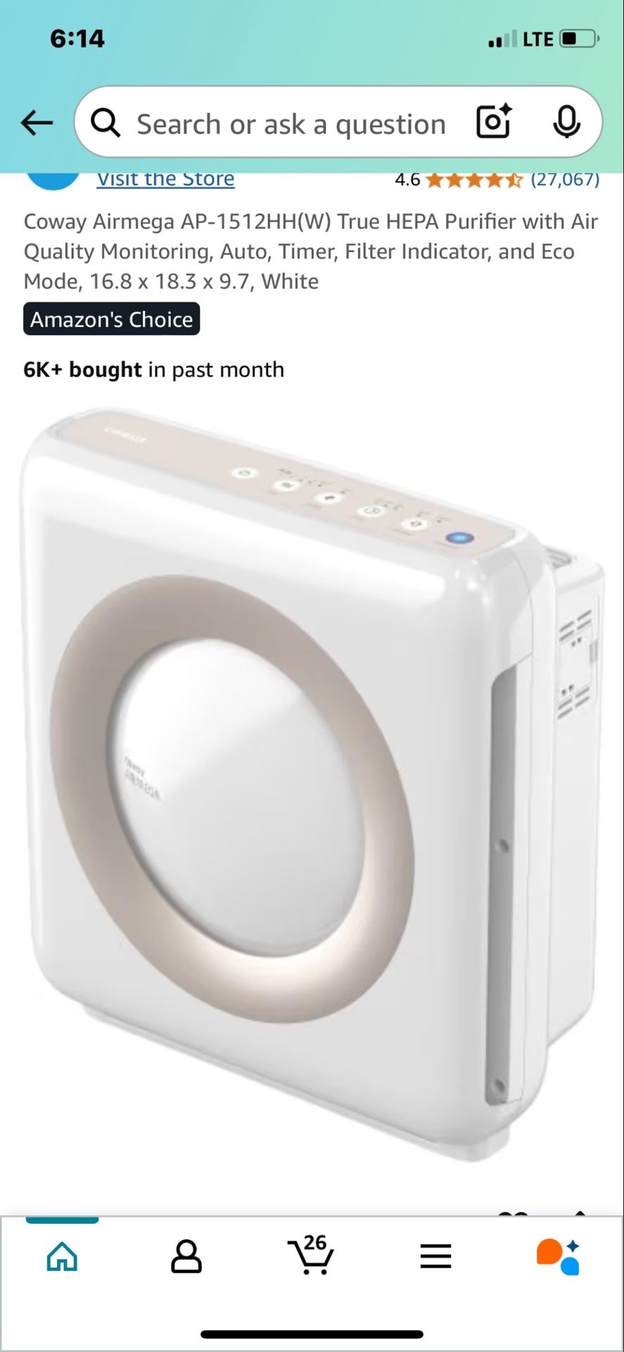 Coway Air Purifier