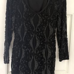 Vintage Niteline Black Cocktail Dress 8