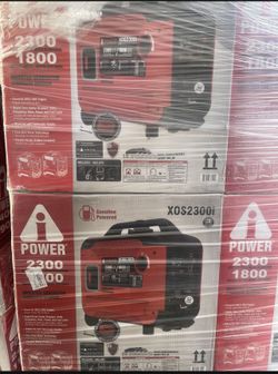Portable Inverter Generator, 2300-Watt CO Sensor, Light-Weight With Telescopic Handle And Wheels