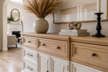 Exclusive Two-Toned Credenza | Solid Wood | American of Martinsville