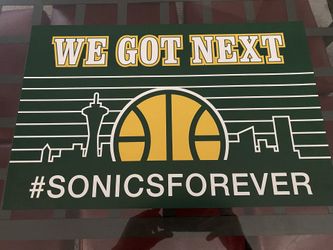 Seattle Sonics Poster New 17 X 11