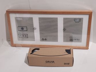 New Ikea Ribba picture frame with Ikea Gruva lamp
