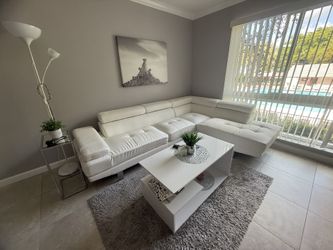 LEATHERETTE SOFA COUCH 