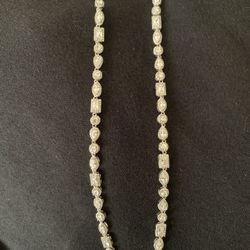 18” White Gold Plated Chain