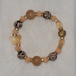 Butterfly Brown Cream Bracelet