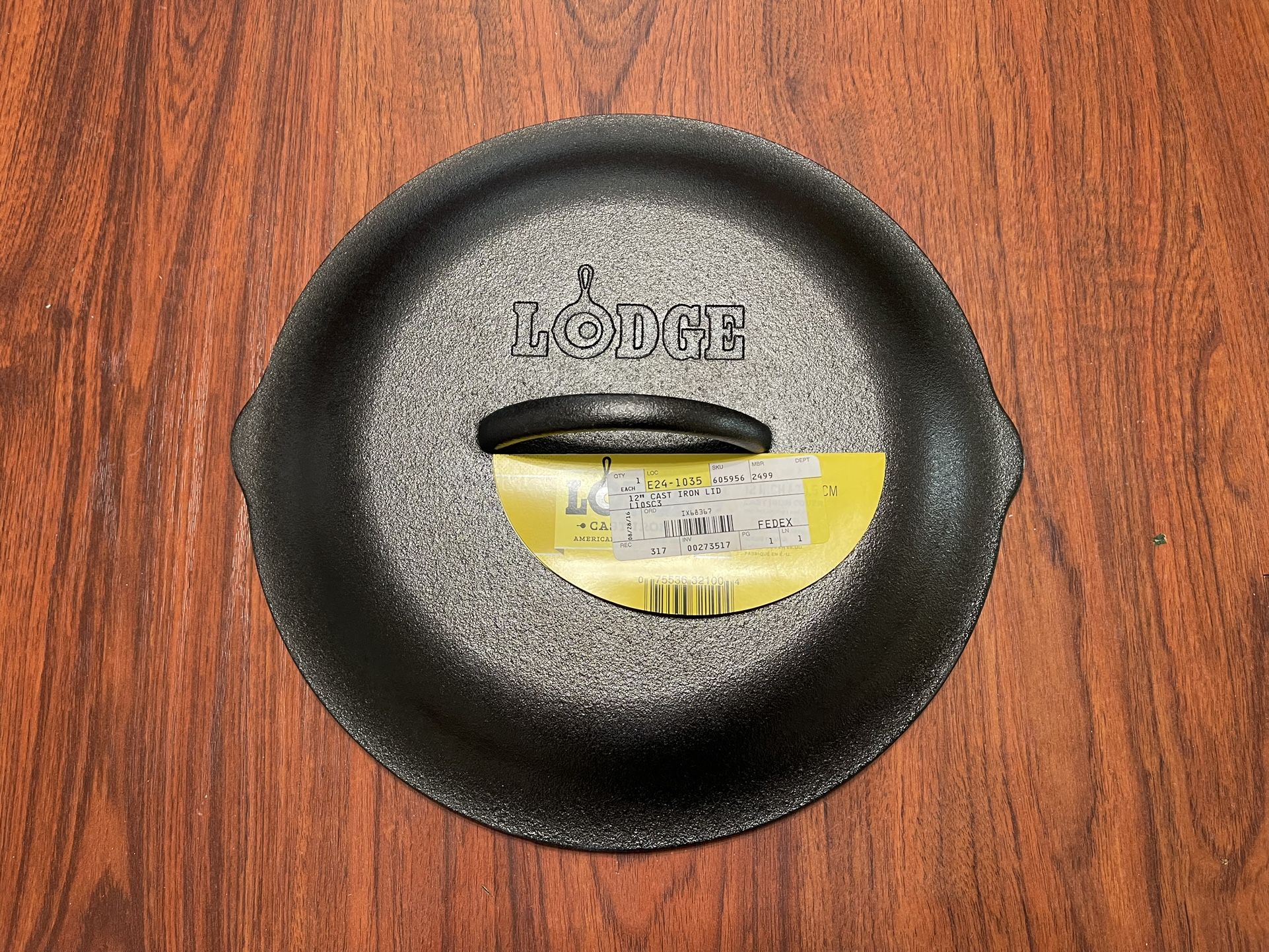 Lodge 12” Cast Iron Lid