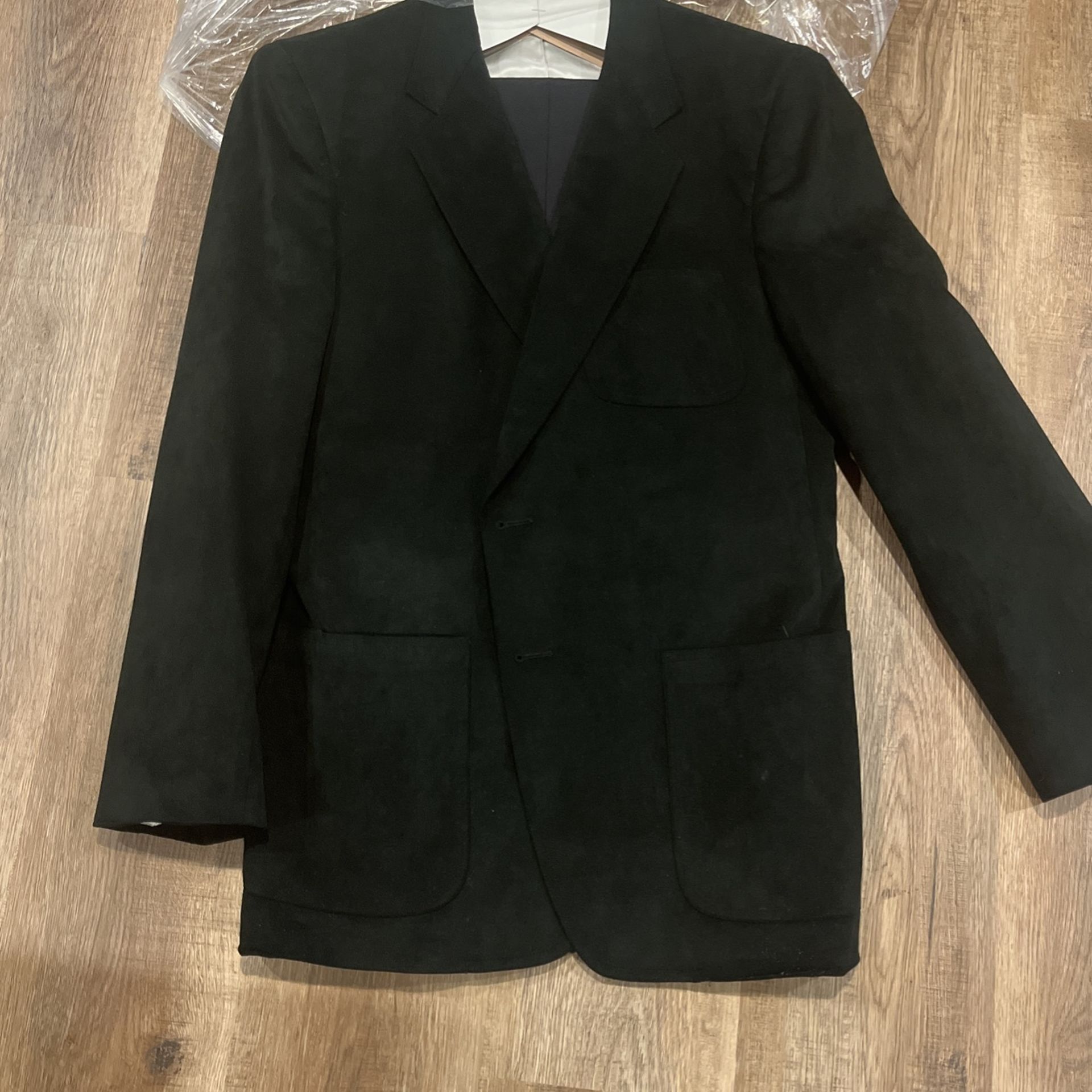 Suit Ultra Suede Jacket Black Suit From 1983